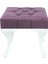 Vinda Kapitoneli Kapıönü Ayakucu Bench Puf Taş Düğme 40 cm Mürdüm 1