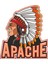 Apache Sticker 30 x 26 cm 1