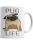 Pug Life Köpek Kupa Bardak Porselen 1