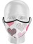 Çocuk Yıkanabilir Kumaş Maske Kalp 1