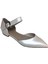 Sedef Beyaz Deri Stiletto Babet 1