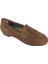 Taba Süet Loafer Püsküllü Babet 1