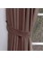 Fon Perde Kahverengi 1-2 Seyrek Pile 150 x 260 cm 1