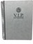1081 V.i.p. Sert Kapak A4 Kareli Defter Gri 1