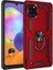 Samsung Galaxy M31 Kılıf Shockproof Standlı Yüzük Tutuculu Mega Case Vega Kırmızı 1