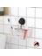 Vakumlu Plastik Çok Amaçlı Banyo Fırçalık Rafı Mat Siyah DM058 2