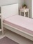 Luxury Ranforce Tek Kişilik Lastikli Çarşaf Seti 100 x 200 + 30 cm Yastık Kılıflı Pembe 4