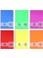 Spiralli Pp Kapak Defter A4 100 Yp. Kareli 6'lı 1