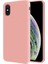 Apple iPhone Xs İçi Kadife Soft Silikon Kılıf - Pembe 1