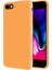 Apple iPhone 8 İçi Kadife Soft Silikon Kılıf - Turuncu 1