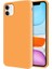 Apple iPhone 11 İçi Kadife Soft Silikon Kılıf - Turuncu 1