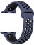 Apple Watch Uyumlu Series 4 40mm Rainbow Sport Band Kordon Lacivert - Siyah 1