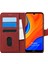 Huawei Y6S Kılıf Fabric Book Wallet Kırmızı 1