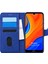 Huawei Y6S Kılıf Fabric Book Wallet Lacivert 1