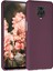 Matte Silikon Xiaomi Redmi Note 9 Pro Max Kılıf Mor 1