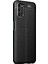 Oppo A92 Kılıf Deri Dokulu Silikon Siyah 2