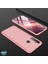 Realme 5 Kılıf Double Dip 360 Protective Rose Gold 3