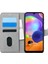 Samsung Galaxy A31 Kılıf Fabric Book Wallet Gri 1