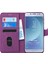Samsung Galaxy J7 Pro Kılıf Fabric Book Wallet Mor 1