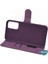 Samsung Galaxy M20 Kılıf Fabric Book Wallet Mor 3