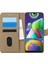 Samsung Galaxy M21 Kılıf Fabric Book Wallet Gold 1