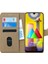 Samsung Galaxy M31 Kılıf Fabric Book Wallet Gold 1