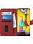 Samsung Galaxy M31 Kılıf Fabric Book Wallet Kırmızı 1