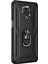 Xiaomi Redmi Note 9 Pro Max Kılıf Military Ring Holder Siyah 2