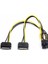 4327 2x Sata To 8 Pin (6+2 ) Pci-E Express Güç Molex Power Kablosu Çevirici Dönüştürücü 1