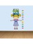 Kt Decoration Kitap ile Sevimli Çocuk Boy Ölçer Duvar Sticker 1