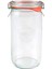 340 ml Silindir Cam Saklama Kavanozu 1