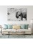 Siyah Beyaz Fil Tablosu 2