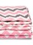 Yazlık Bebek Yorgan -Pembe-Gri Zigzag Desen 100 x 150 cm 2