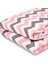 Yazlık Bebek Yorgan -Pembe-Gri Zigzag Desen 100 x 150 cm 5
