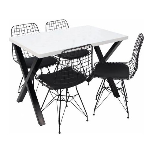 Hedef x Ayaklı Masa Takımı Tel Sandalye Fiyatı Taksit Seçenekleri