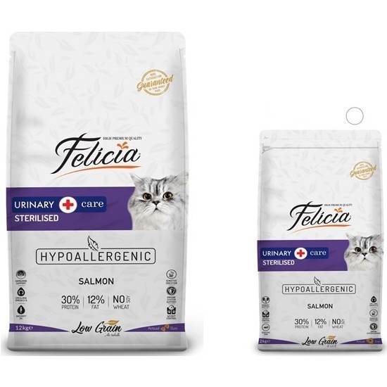 Felicia 12 kg Somonlu Kısırlaştırılmış Kedi Maması + 2 Kg Fiyatı