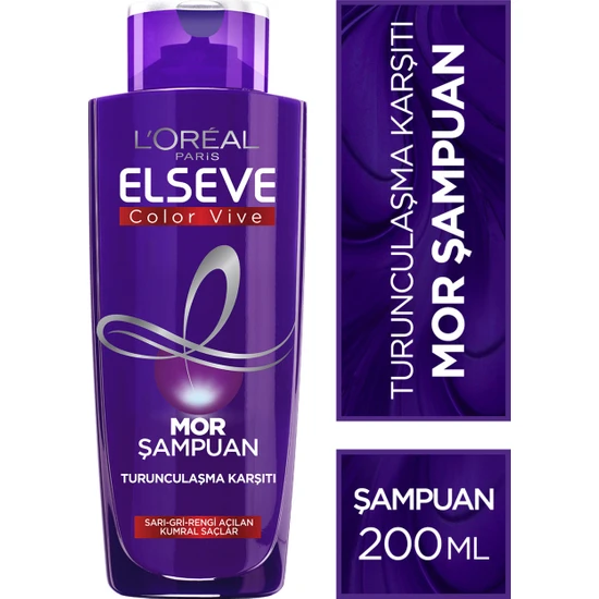 L'Oréal Paris Elseve Turunculaşma Karşıtı Mor Şampuan 200Ml
