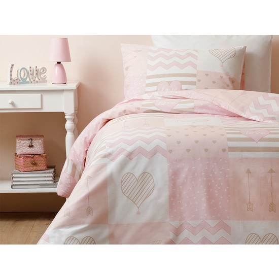 English Home Lovely Heart Pamuklu Çocuk Nevresim Takımı