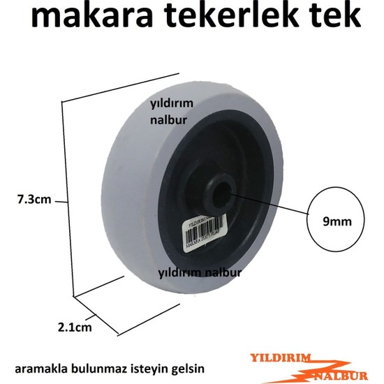 Yıldırım Makara Teker 75Lik Orta Boy Lastik Sehpa Tezgah Fiyatı