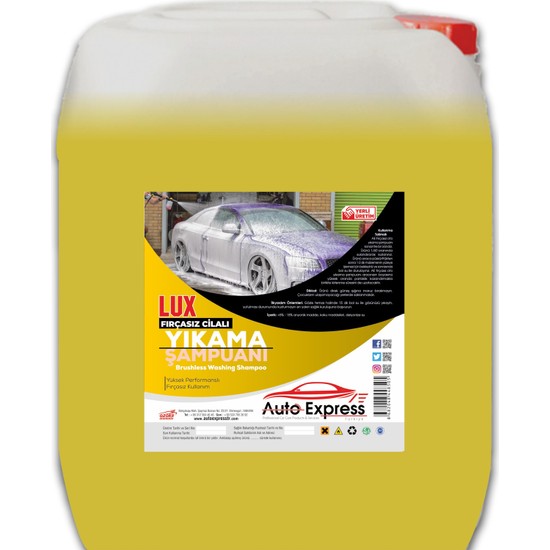 Auto Express Türkiye Cilalı Fırçasız Yıkama Şampuanı Lux 20 Fiyatı