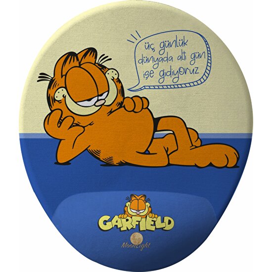 Flipped Garfield Bilek Destekli Tasarım Mouse Pad