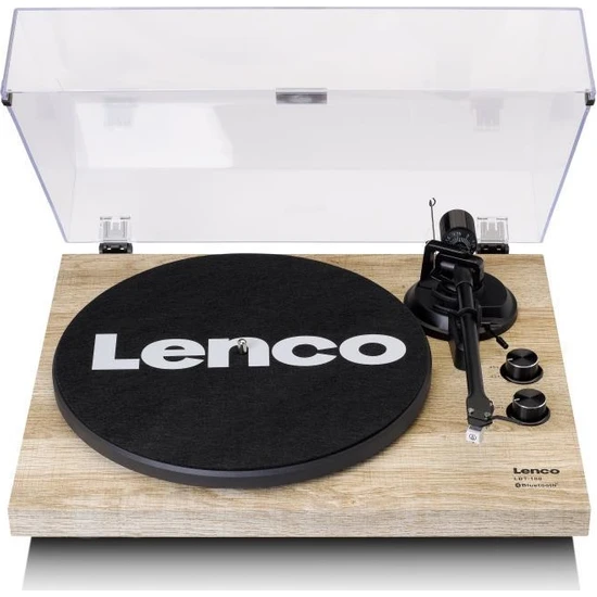 Lenco LBT-188 Pı Retro Ahşap Bluetoothlu Pikap Plak Çalar