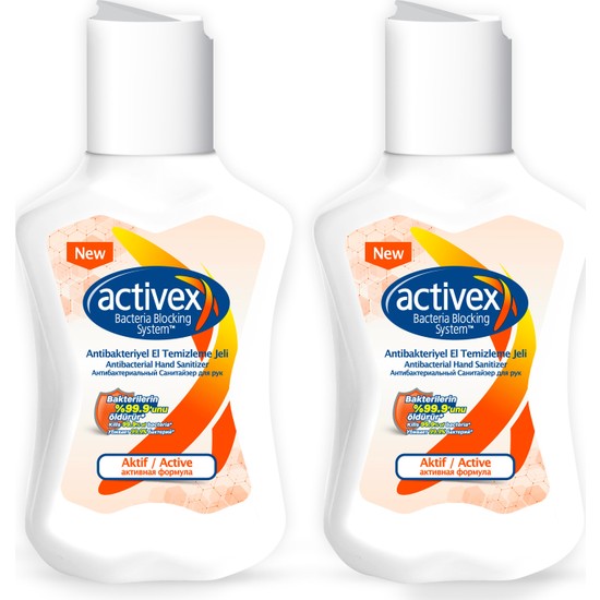 Activex Antibakteriye El Temizleme Jeli Aktif 2 x 100 ml