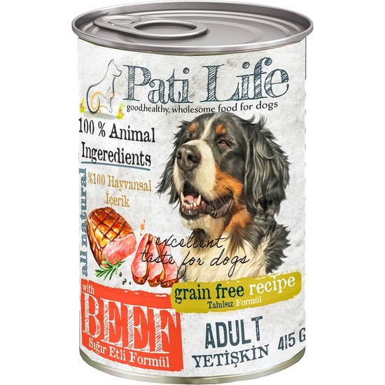 Pati Life Sığır Etli Köpek Maması 415 gr 6�lı Fiyatı