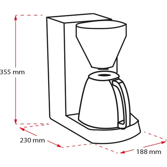 Melitta Enjoy Top Therm (Termoslu) Kahve Makinesi Siyah Fiyatı