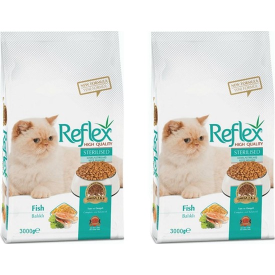 Reflex Balıklı Kısırlaştırılmış Kedi Maması 3 kg 2 Adet Fiyatı