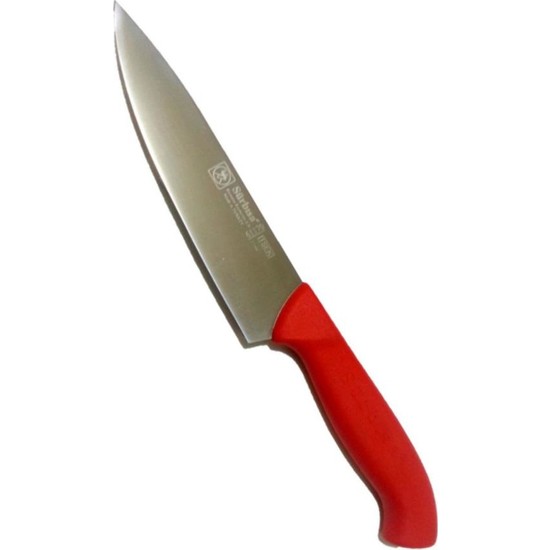Sürbisa 61170 Pimsiz Saplı Aşçı Şef Bıçağı Kırmızı