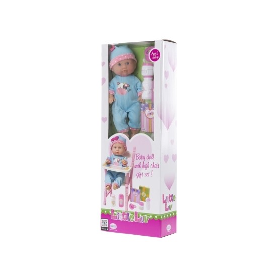 Little Luv Doll Bebek Mama Sandalyesi Beslenme Seti 30 cm