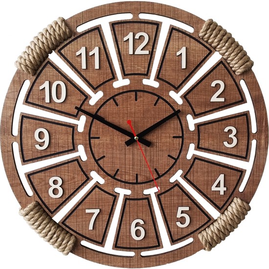 D&a Halatlı Dekoratif Ahşap Mdf Duvar Saati 50 cm Sümela Fiyatı D&a Halatlı Dekoratif Ahşap Mdf Duvar Saati 50 cm Sümela Fiyatı
