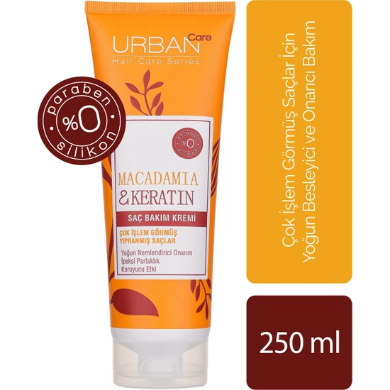 URBAN Care  Macadamia & Keratin Saç Bakım Kremi  250 ml